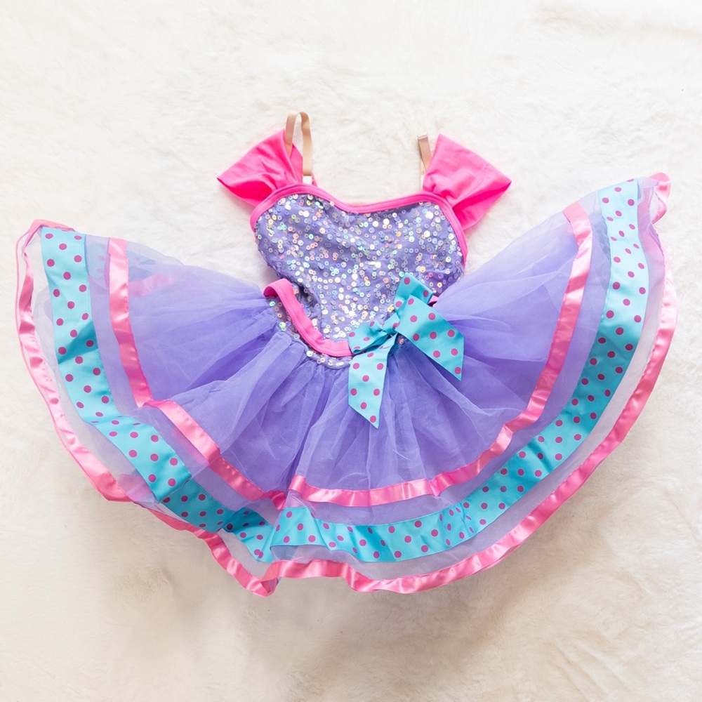 Sparkling Pink and Purple Kids Costume - Picture 2 of 6